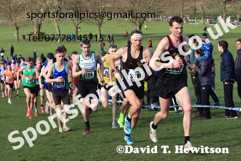 Senior Men, 2024 CAU Inter Counties Cross Country Champs., Wollaton Park, Nottingham. Photo: David T. Hewitson/Sports for All Pics